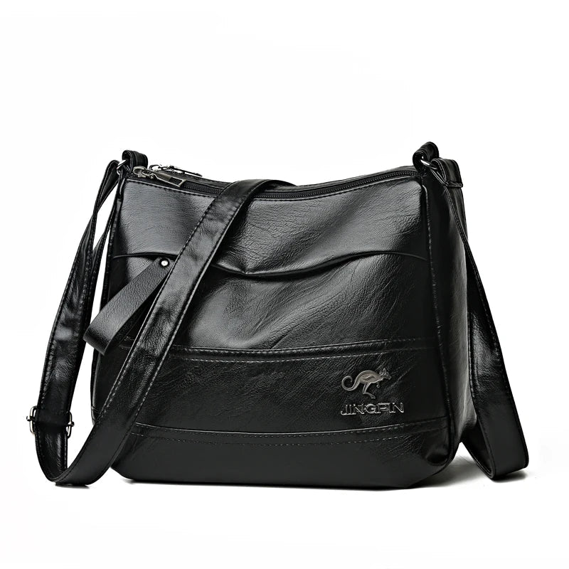 Elegant Leather One Shoulder Handbag Shopping Bag 2024 New Women's Fashion Handbag Sheepskin grain Beautiful Lady Crossbody Bag