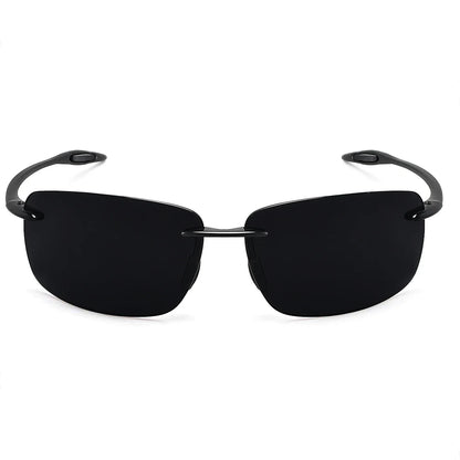 Sports Sunglasses for Men Women Tr90 Rimless Frame for Running Fishing Golf Driving MJ8009
