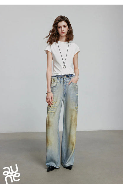 Women Denim Jean 2025 Spring New Long Pants 8518053