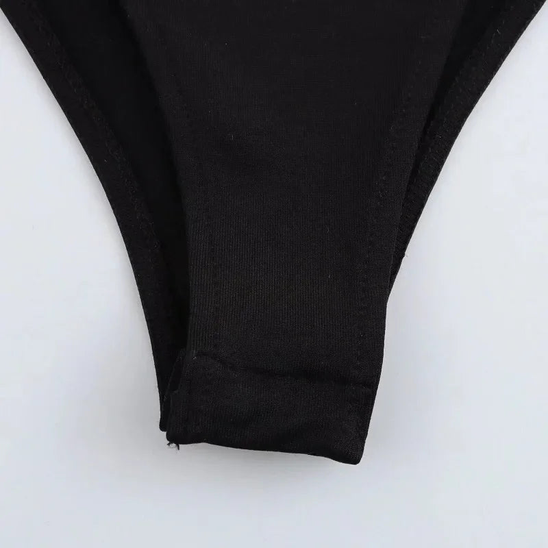 Black Bustier Bodys for Women Sexy Extreme Bodysuit Women Long Sleeve Bodysuits Woman One Pieces Summer Tops Woman 2025