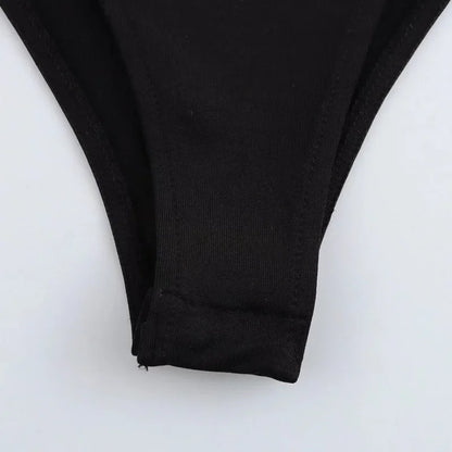 Black Bustier Bodys for Women Sexy Extreme Bodysuit Women Long Sleeve Bodysuits Woman One Pieces Summer Tops Woman 2025