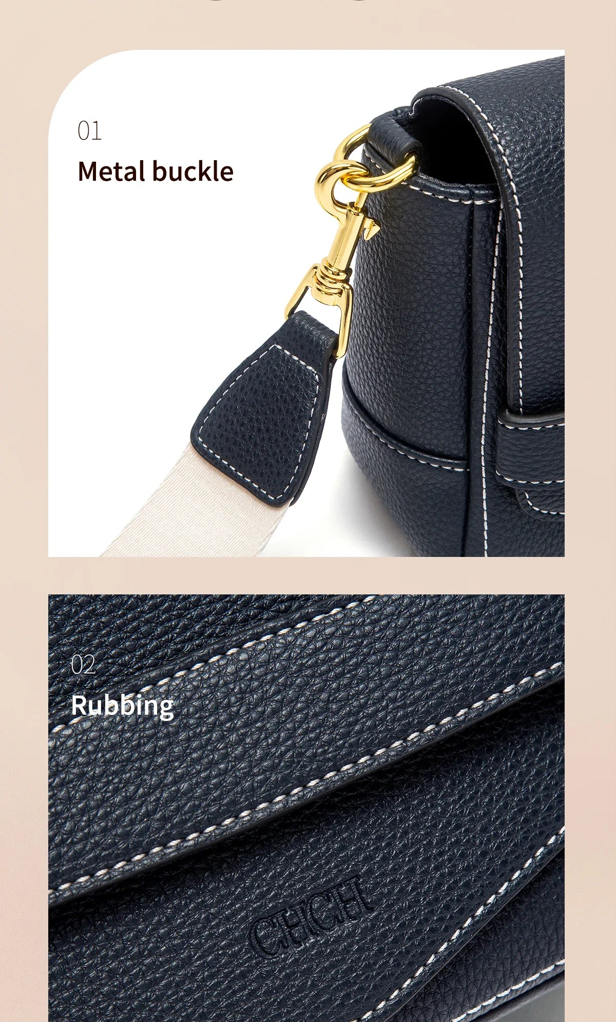 shoulder Bags Grey Simple High Quality  Texture Flip Cover Bags Soft Square Bag Woman Commuter