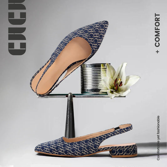 For Women with Follow-Up Shoes, Low Heel Commuting Office Letter Design Women's Sandals