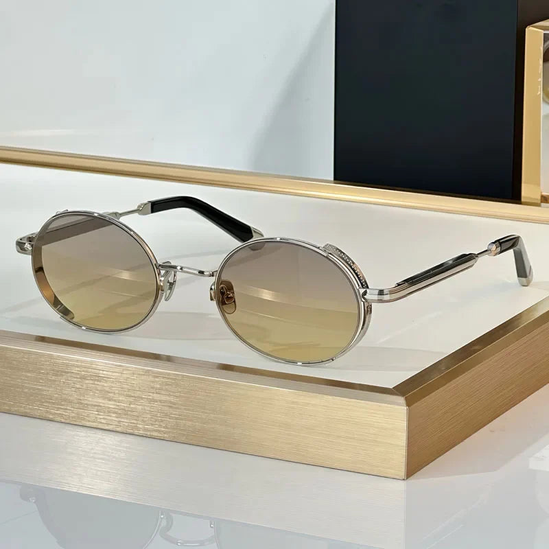 Orang Oavl Alloy Germany Sunglasses for Men Women UV400 High Quality Handmade Gradient Classical Optical Eyeglasses with Case