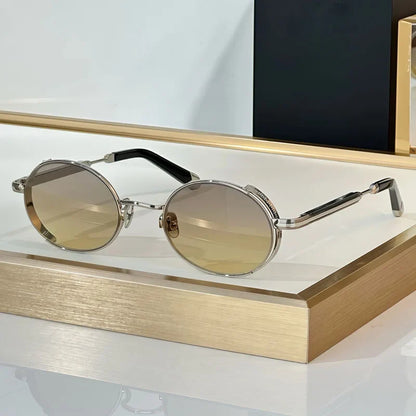 Orang Oavl Alloy Germany Sunglasses for Men Women UV400 High Quality Handmade Gradient Classical Optical Eyeglasses with Case