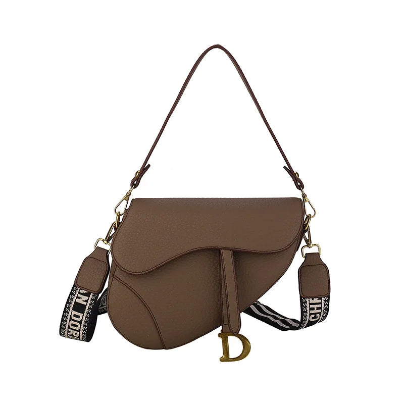 24*20*6cm Hot selling light luxury underarm saddle bag, new niche design, casual shoulder crossbody bag bags