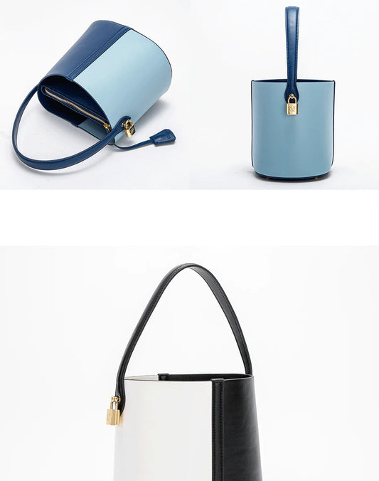 Women's Handbag New Simple Splicing Design Business Wallet Handbag