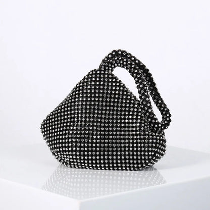 Fashion Designer Evening Bag Ladies Rhinestone Clutch Soft Purse Handbag for Women Party Gift Wedding Accessories Daily Use