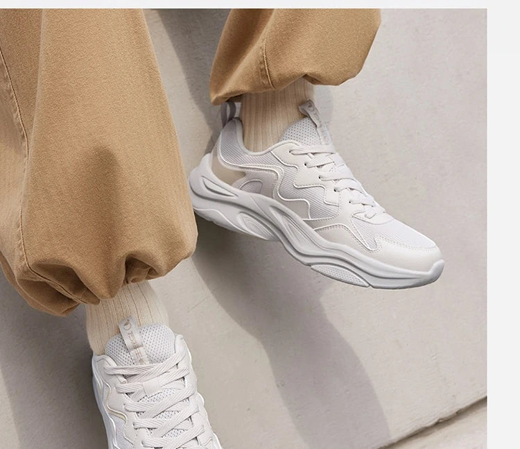 Men's Casual Shoes Retro Soft Versatile Breathable Vintage Mesh Leisure Grippy Lightweight Male Sneakers 672536776