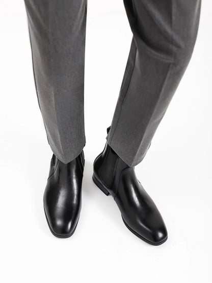 40~46 Chelsea Boots Men 2024 Brand Comfortable Fashion Leather Men Boots #KD431