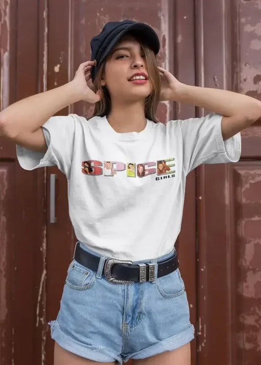 Arrival Vintage Spice Girls T-Shirt 2025 Summer Female Tops Graphic Tour Concert Ladies Women Baggy Tee Shirt Plus Size Tees