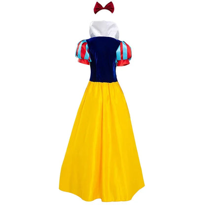 Adult Cosplay Dress Snow White Girl Princess Dress Women Adult Cartoon Princess Snow White Halloween Party Costume