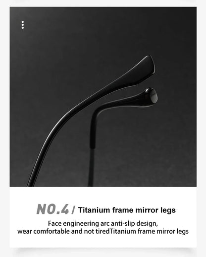 Ultra-light Aluminum Titanium Business Fashion Eyeglasses  Anti-Blue Light Reading Glasses Men Myopia Prescription 20241