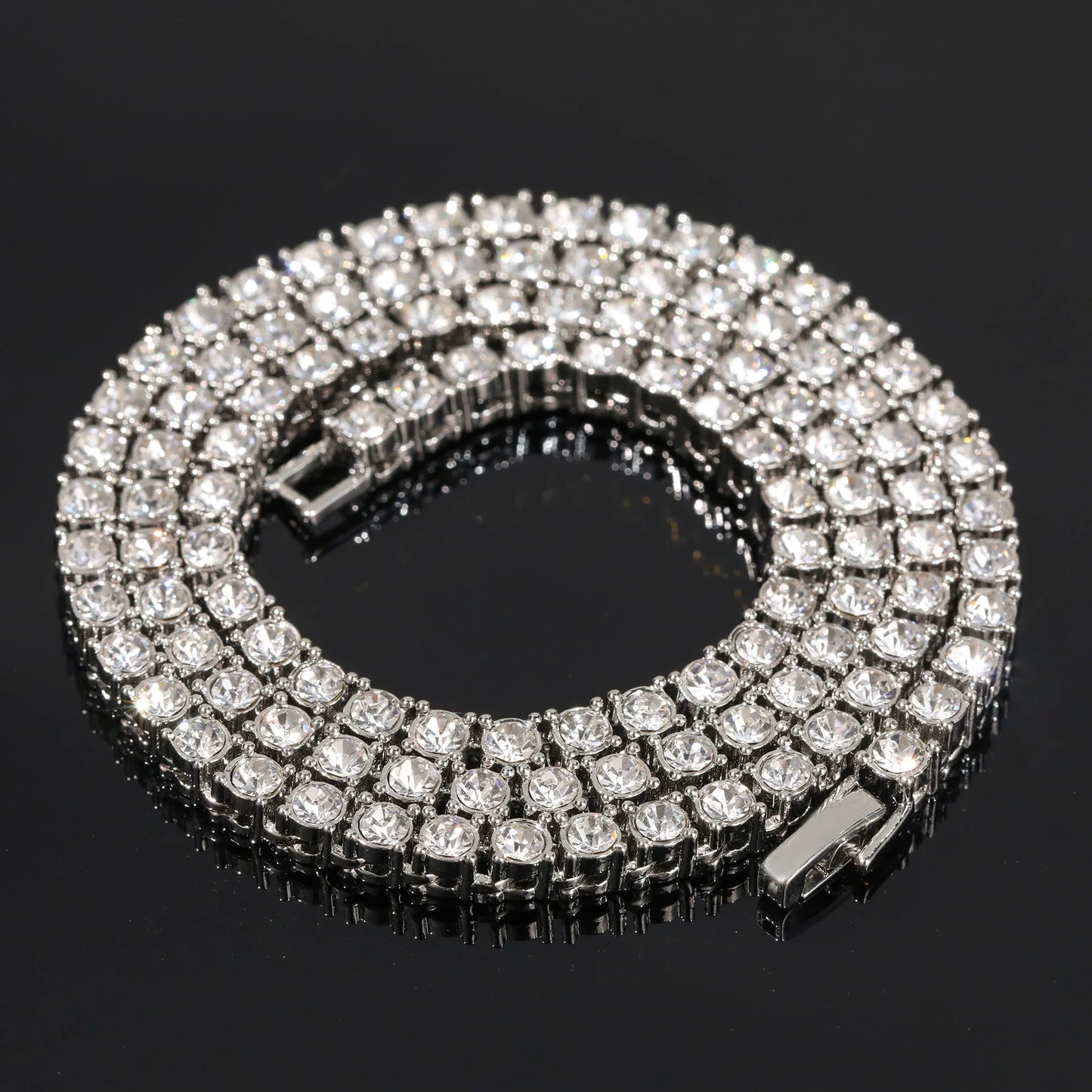 Luxury Iced Out Necklace For Women Charms Tennis Chain Large Crystal Zircon Pendant Chains Hip Hop Jewelry Wedding Gifts