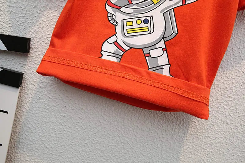 Summer Casual Children's Clothing Set Baby Boys Girls T-Shirt Short Pants 2pcs Suit Toddler Infant Coat for Kids 1-5 Years