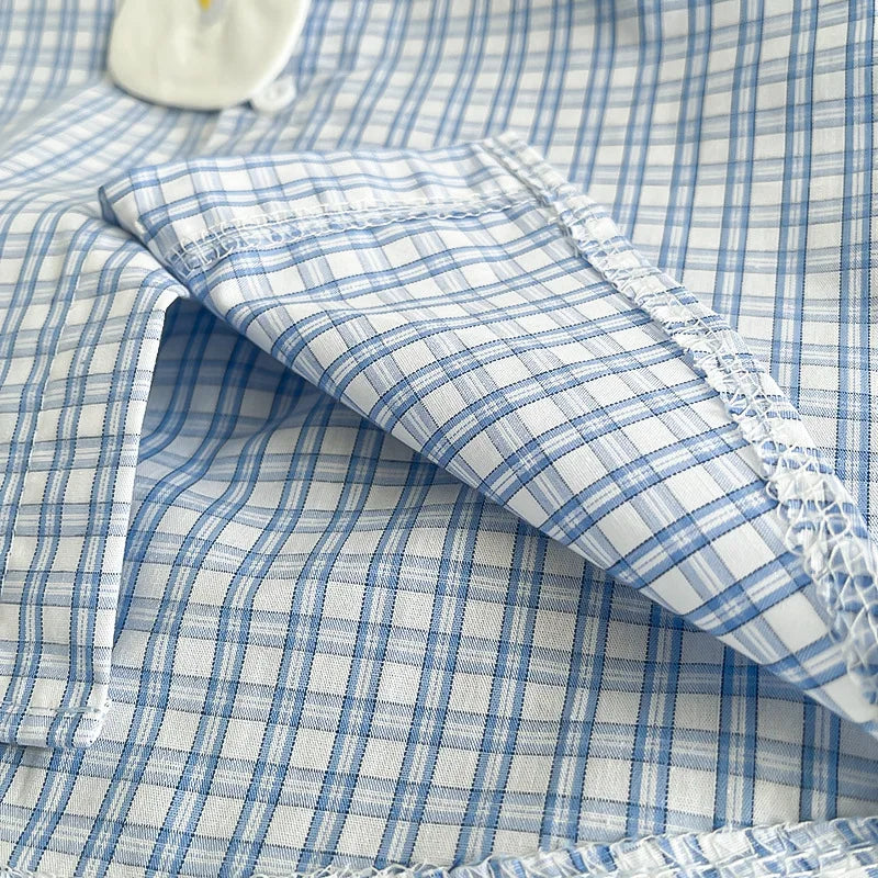 New Boys Clothing Children Summer Set Kids Plaid Shit Embroidered Tie Shorts 2pcs/suits Children Fashion Tracksuits 0-5Year