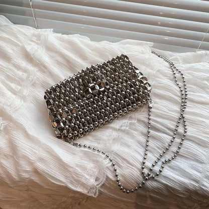 PU Sense of Luxury Solid Color Evening Bags Hollow Out Temperament 2025 Hot Sale Ladies Bags Versatile Fashion Shoulder Bags