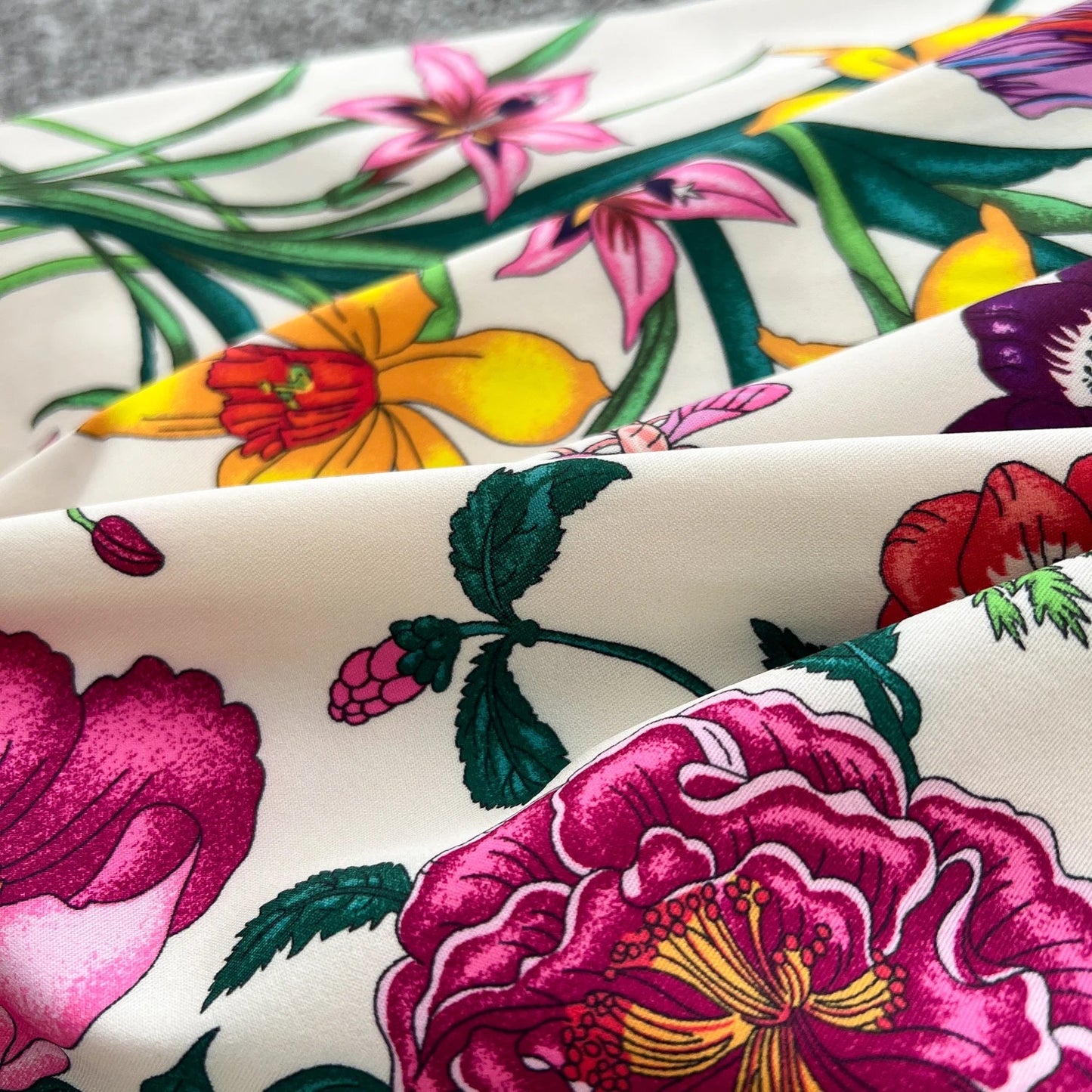 Retro Faion Print Stand Collar Single Button Women's Dr Waist Cinched Floor Length Skirt Korean Sle High Waist Long Sl...