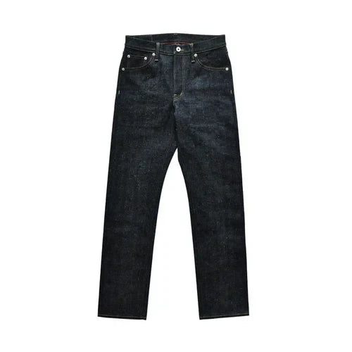 Mens Jeans cotton linen Selvedge Sanforized Raw Denim Jeans for Men Straight Fit Silver Button 19 oz