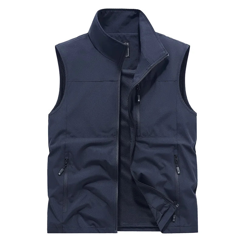 2024 Outdoor Casual Vest For Men Large Pocket Fashion Coat High Quality Design Hot Street Wear Vest For Men