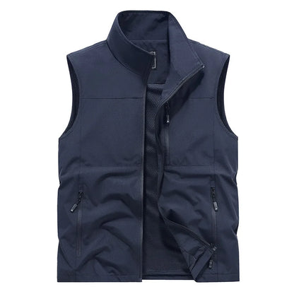 2024 Outdoor Casual Vest For Men Large Pocket Fashion Coat High Quality Design Hot Street Wear Vest For Men