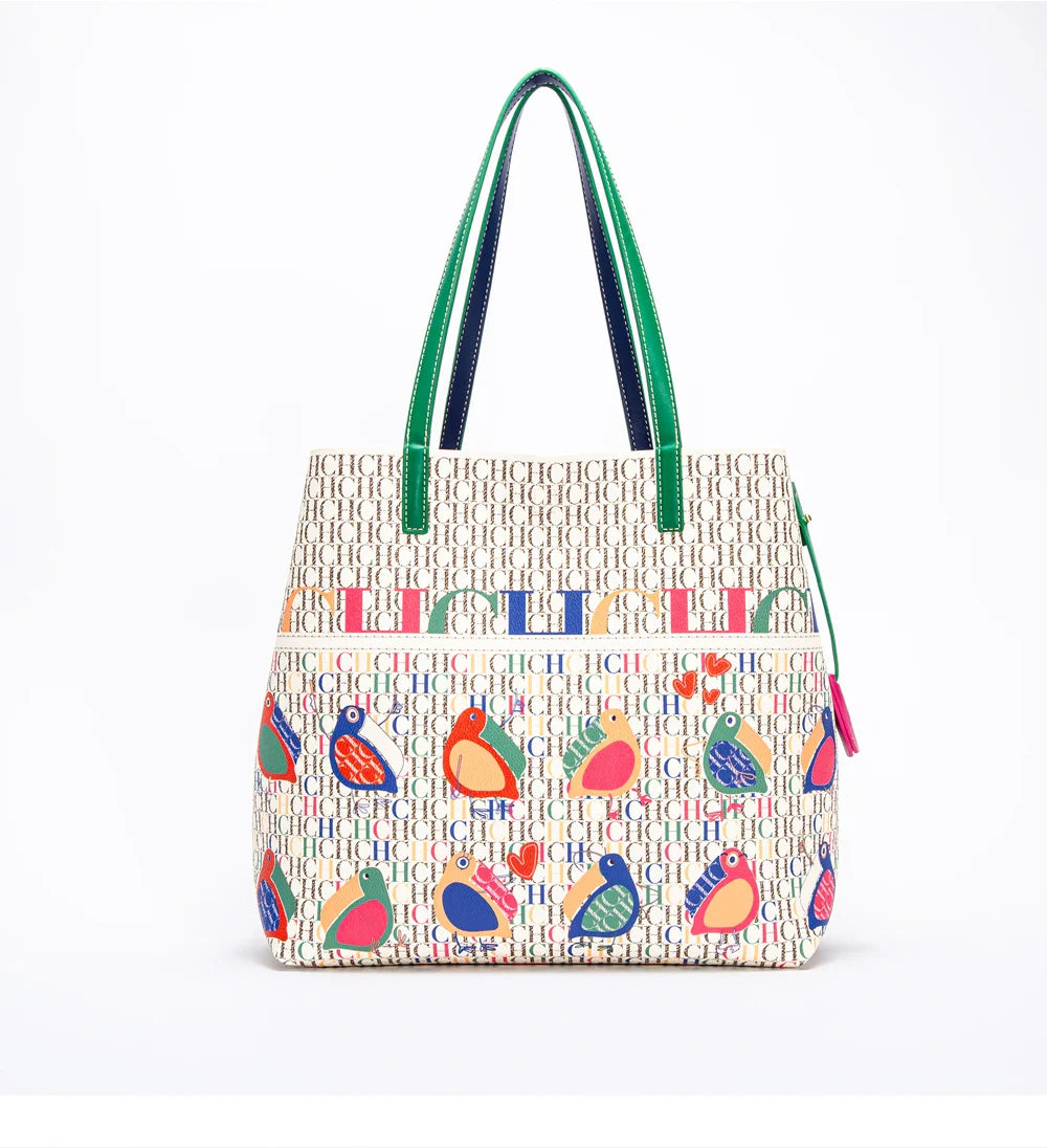 Classic Retro Women's New 2024 Tote Bag Large Capacity PVC Material Commuter Office Women's Shoulder Bag