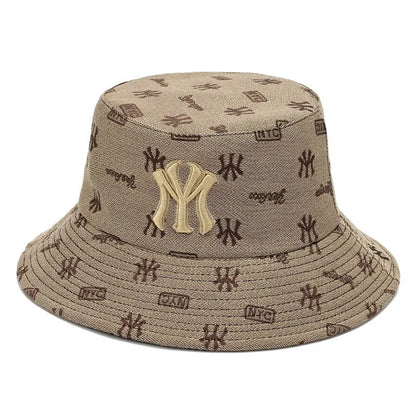 Unisex Letter Embroidery Fisherman Hat Women Summer Versatile Sunscreen Hats Sun Hat Men Trend Bucket Hats