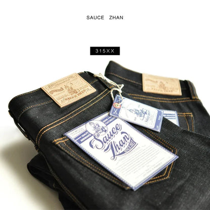 Jeans for Men  Denim Jeans Unwashed BLUE Jeans 14.5 Oz Motorcycle Jeans