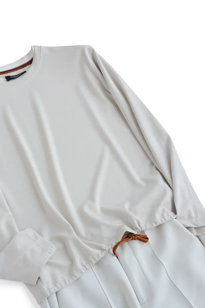 Shape-Retention & Pilling-Resistant Long-Sleeve Tee: Contrast Collar Design + Stretchy Fit Men's Undershirt