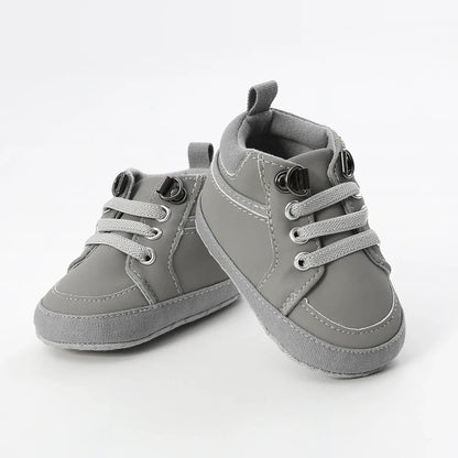 Baby Sneakers Infant Boys Girls Sports Shoes Toddler Casual Cotton Sole Anti-slip PU First Walkers Crawl Crib Basketball Shoes
