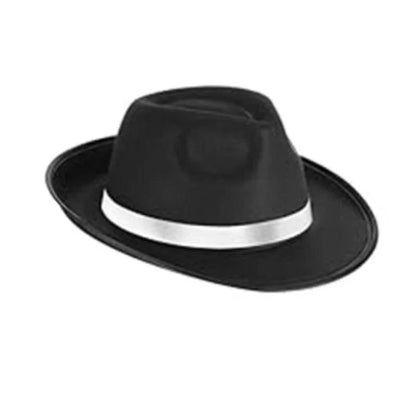 Elegant Fedoras Hat for Roleplay Costume Gentleman Hat with Roll Brims Adult Carnivals Party Panama Hat Headpieces