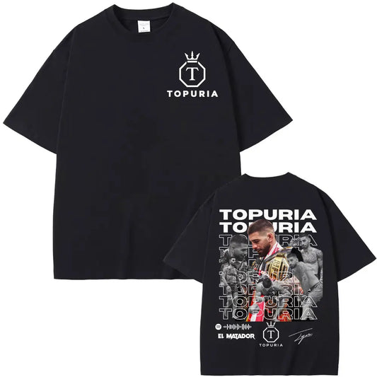 El Matador Ilia Topuria Vintage Graphic T Shirt Men's Clothing Fashion Gothic Oversized T Shirts Man Summer Tops Comfort T-shirt