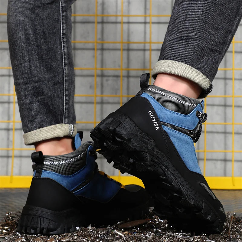 security boots for men work safety sneakers high quality Work shoes with steel toe anti slip anti puncture indestructible shoes