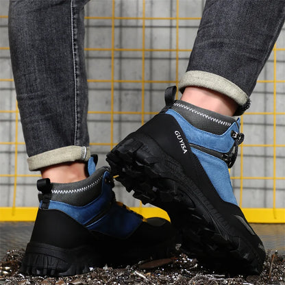 security boots for men work safety sneakers high quality Work shoes with steel toe anti slip anti puncture indestructible shoes