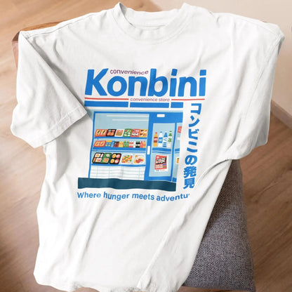 Japan Convenience Store T-shirt, 90s anime shirt, Japanese Streetwear, Harajuku shirt, Japan Retro shirt, Japan fashion, Vintage
