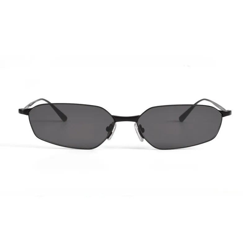 Fashion New Polygon Pure Titanium Outdoors Sun Protection Sunglasses High-quality Ultra Light Frame Support Prescription Lenses