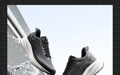 Rainblock Men Running Shoes Water Repellent Anti-Slip Grippy Cushioning Airy Male Sneakers 672532231