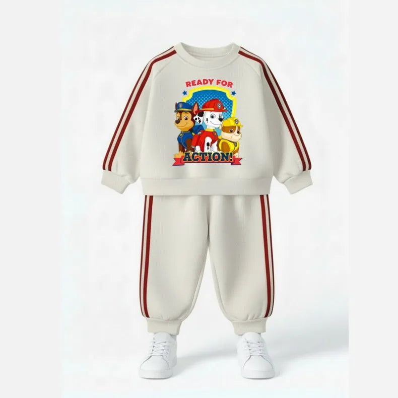 2026 Spring New Style Children's Long Sleeve Clothing Sets Boys Casual Tracksuit Kids O Neck Hoodies and Long Pant Two Piece