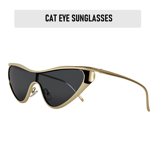Cat Eye Sunglasses Women Trendy Brand Design Oversized Frame Fashion Glasses Vintage Lentes De Sol Mujer Lunette Soleil Femme