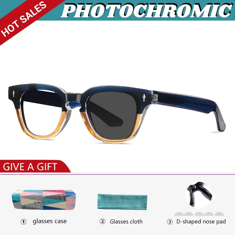 High Quality Prescription Polarised Sunglasses Men  Anti-blue Light Photochromic Myopic Astigmatism Glasses Women S31110