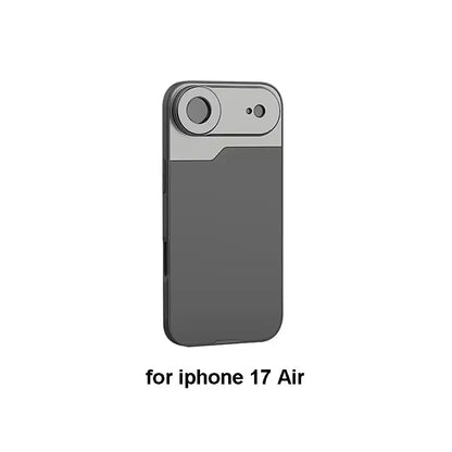 Mini Vlog 17MM Thread Lens Mount Phone Case for iPhone 17 Pro Max Air Protective Cover Anamorphic Macro Wide Angle Lens Mount
