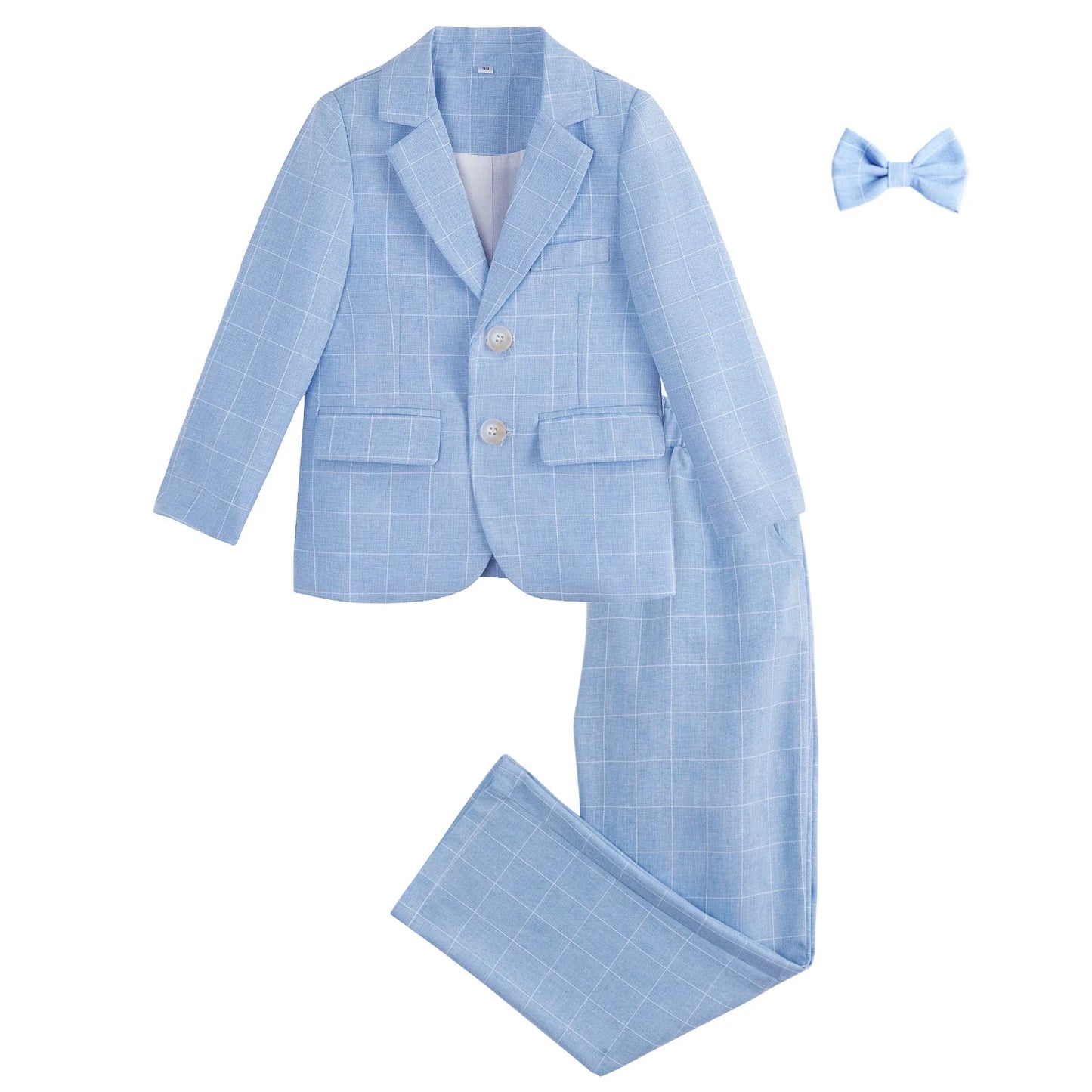 Boys Suit Wedding Ring Bearer Outfit Kids Suit Set Blazer Pants Bow Tie Shirt Clothes Formal Wear 2-14Years