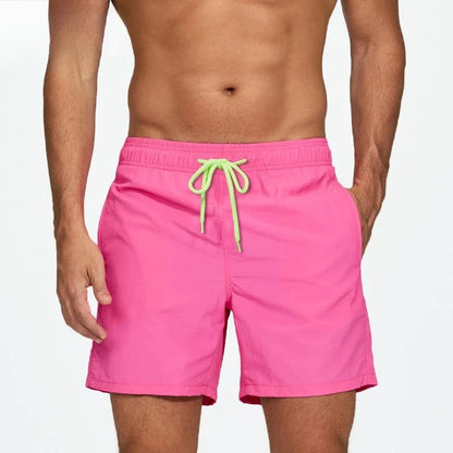 Men's Quick Dry Beach Shorts Summer Breathable Water-Resistant Effect Sports Casual Shorts Male Swimming Surfing Shorts New