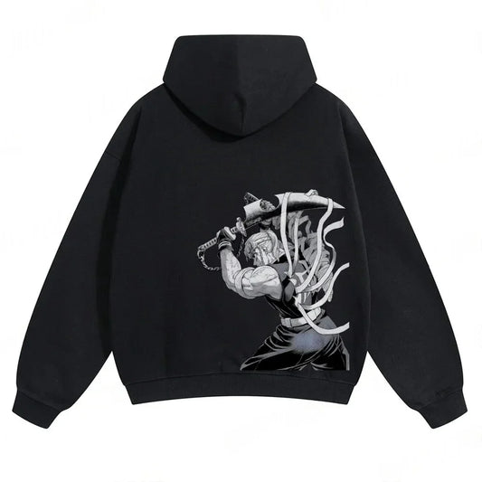 Demon Slayer: Kimetsu no Yaiba Men Hoodie Sweatshirt Tengen Uzui Anime Spring Autumn Boy Long-sleeved Parent-child Outfit