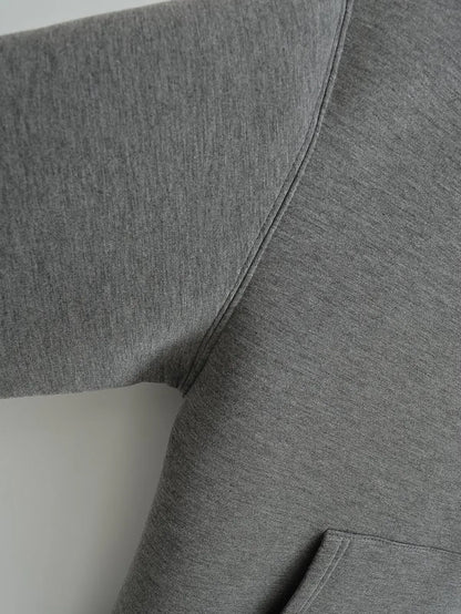2026 Casual Women's Soild Zipper Hoodie Long Sleeve Big Pocket Zipper Jacket With Hood Female Loose Outerwear Coat Tops