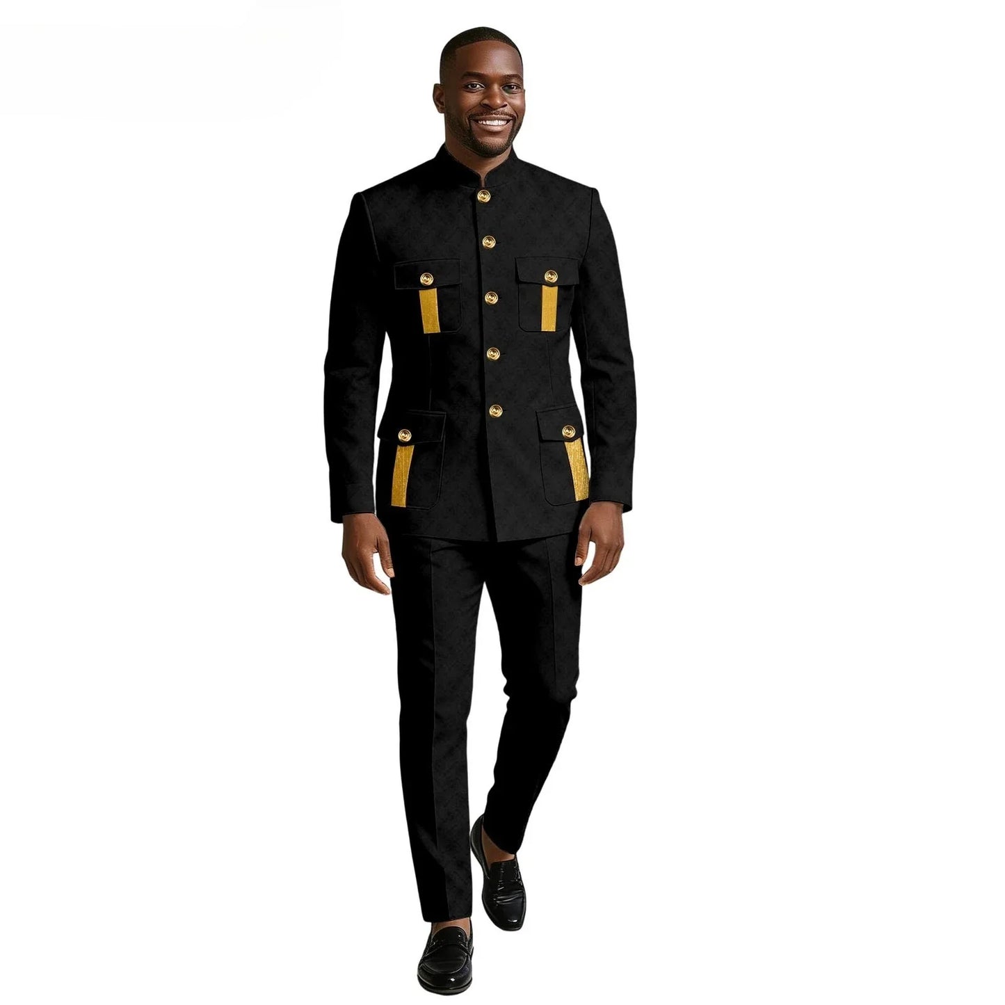 New Men's Suit 2-piece Business Formal Blazer Double-breasted Design Groom Tuxedo for Wedding XS-6XL Outfit