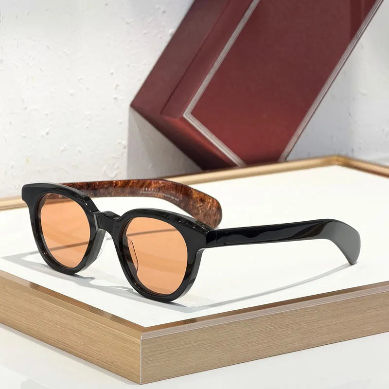 1948 Luxury Classical Sunglasses Men Thick Acetate Oval Brand Design Fashion Street High Quality UV400 Optical Glasses With Case