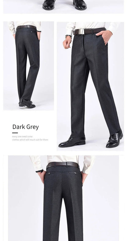 New Men's Autumn Thick Casual Suit Pants Classic Business Fashion Stretch Summer Thin Trousers Male Brand Clothes KOACUS
