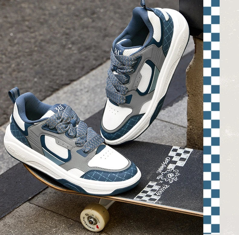 Men Board Shoes Synthetic Leather Upper Comfort Chunky Anti-slip Durable Commuter Sneakers Male 672616614