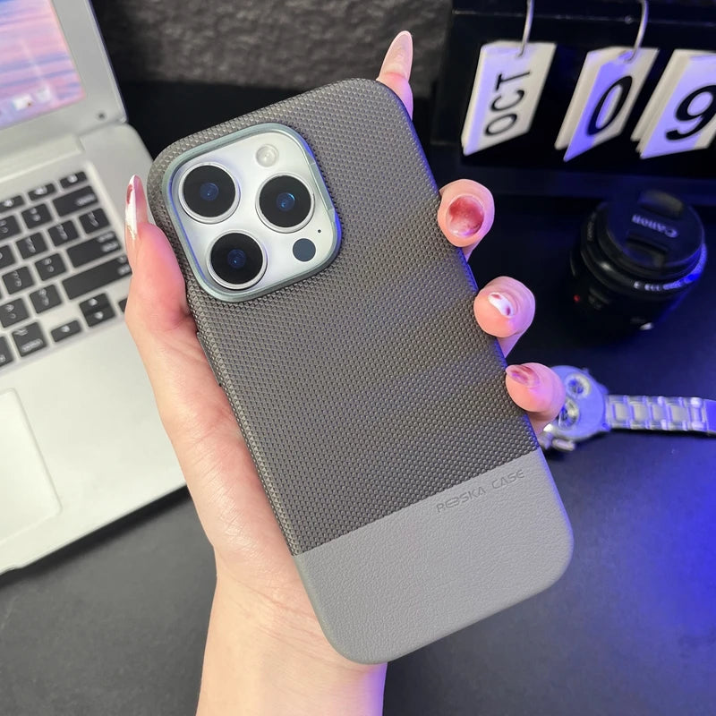 Original Technology Woven with Camera Control Button Magnetic Case for IPhone 17 16 15 14 13 Pro Max Air Wireless Charge Cover